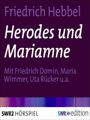 cover image of Herodes und Mariamne